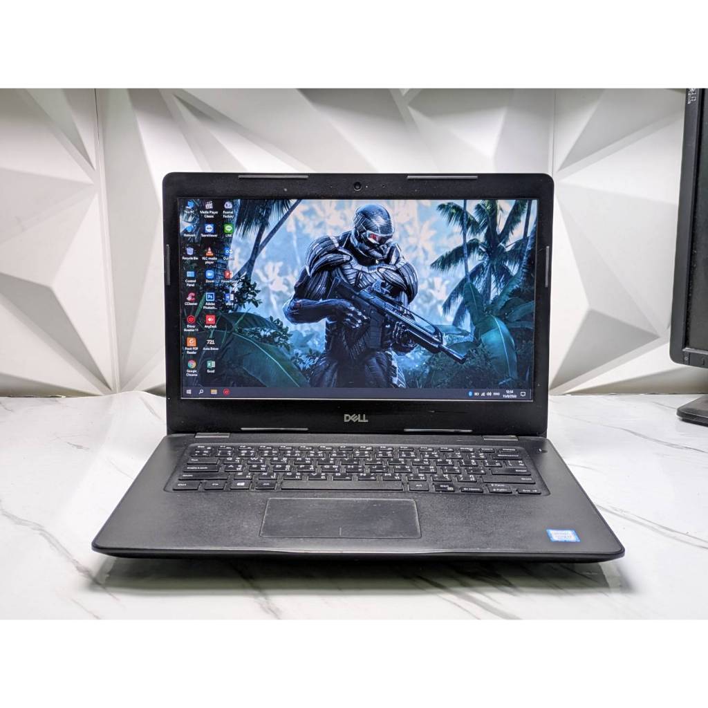 second hand notebook  Dell Latitude 3490  สเปก  intel Core i7-8550U (gen8)   Ram 8 GB SSD 256 GB   ก