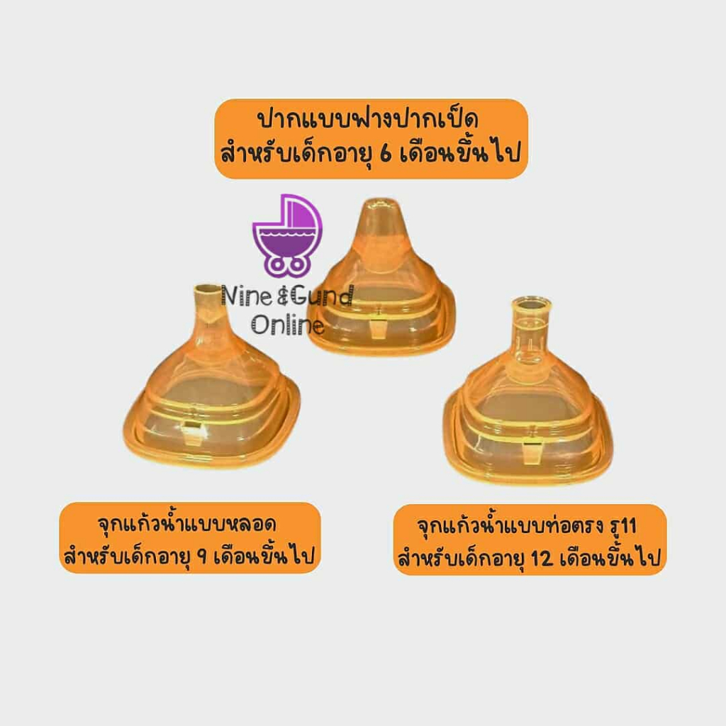 หลอดหัดดูด ทรงสี่หลี่ยม จุกนมสี่เหลี่ยม รูปที่ 8