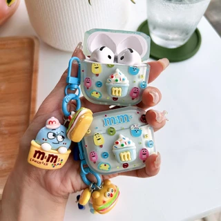 เคสหูฟัง J201 J206 ดอกไม้ใหญ่ เคสใสการ์ตูนนูน Airpods เคสหูฟังบลูทูธ เคสหูฟังไร้สาย Airpods3 Hoco EW 46