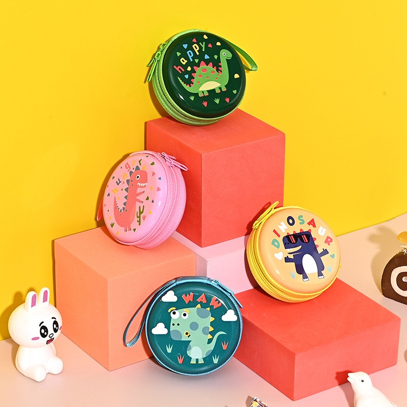 SMCB002 กระเป๋าใส่เหรียญ กระเป๋าเก็บหูฟัง ไดโนเสาร์ 4 สี 4 แบบ เลือกสีได้น้า
