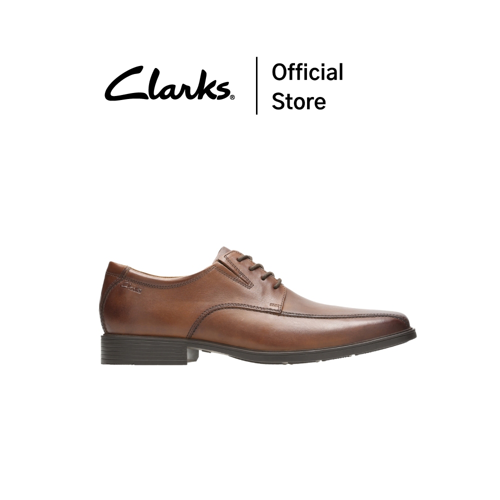 Clarks รุ่น TILDEN WALK สี DARK TAN LEATER รองเท้าทำงาน หนังแท้ ทรงOXFORD (รองเท้าออกฟอร์ด) คุณภาพดี ใส่สบาย