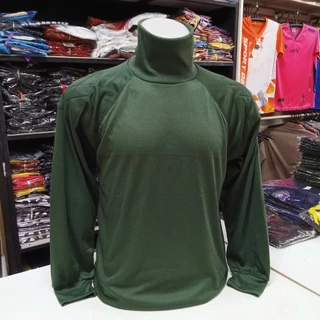 เสื้อยืด คอเต่า - เนื้อผ้า TK แขนยาว มีซับใน หัวไหล่กับข้อศอก ( เสื้อเปล่า )
