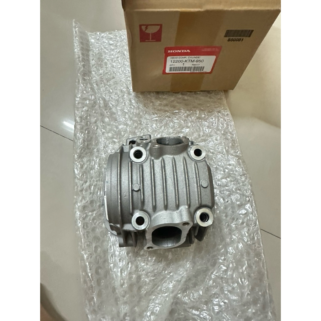 ฝาสูบเวฟ125Sหัวเถิก/W125🔹/W125Sบังลมรุ่นคาร์บู แท้ศูนย์ 12200-KTM-950