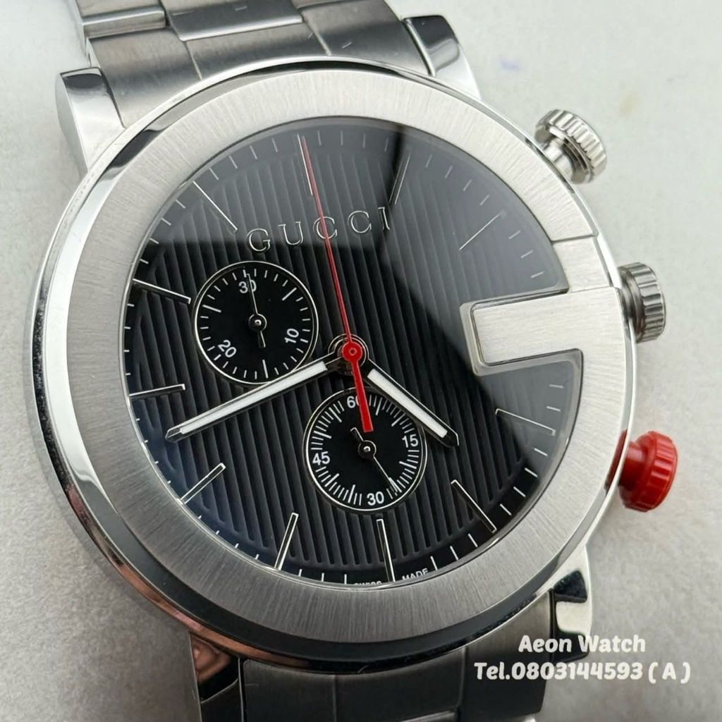 🇨🇭Gucci G-chrono 101M Quartz Chronograph รุ่น YA101361