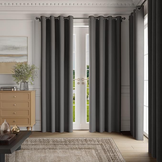 แนะนำ ผ้าม่าน ผ้าม่านสีเทาเข้ม ม่านกั้นห้อง กั้นแอร์ ผ้าม่าน3เมตร ผ้าม่านตาไก่ ตัดใหม่เตรียมส่งนานกว่าปกติ✅ ราคาพิเศษ มีเก็บเงินปลายทาง