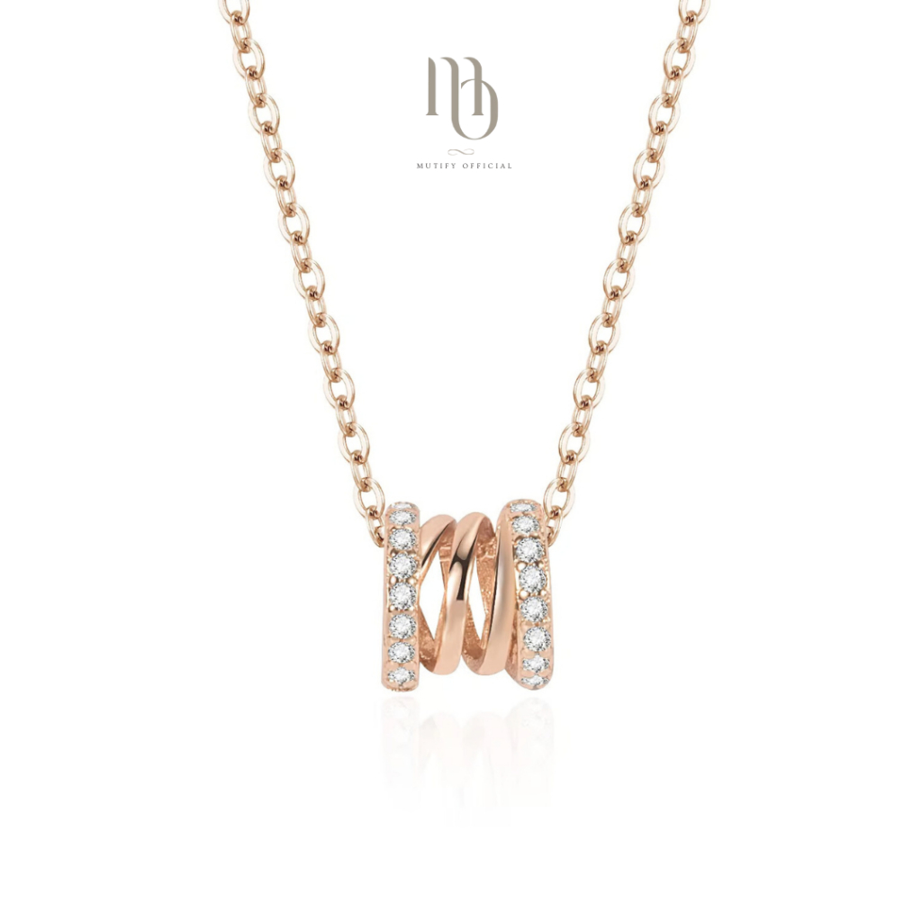 [Free Gift Box] Mutify - Lumara Rosary พระแม่อุมาเทวี - สร้อยคอเงินแท้ RoseGold - เสริมโชคลาภการงาน ความรัก สมปรารถนา