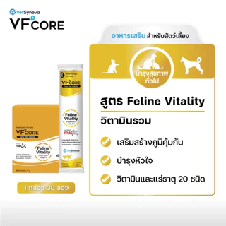 VF+core สูตรใหม่! วีเอฟคอร์ อาหารเสริม ในรูปแบบขนมแมวเลีย (12 ซอง)