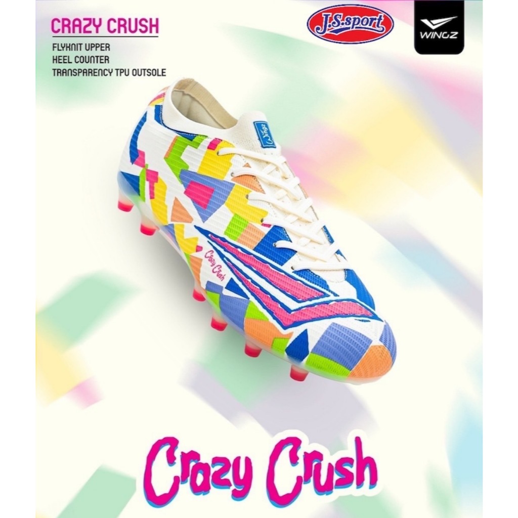 รองเท้าสตั๊ดหุ้มข้อสั้น Wingz CRAZY CRUSH (รุ่นรองท็อป)