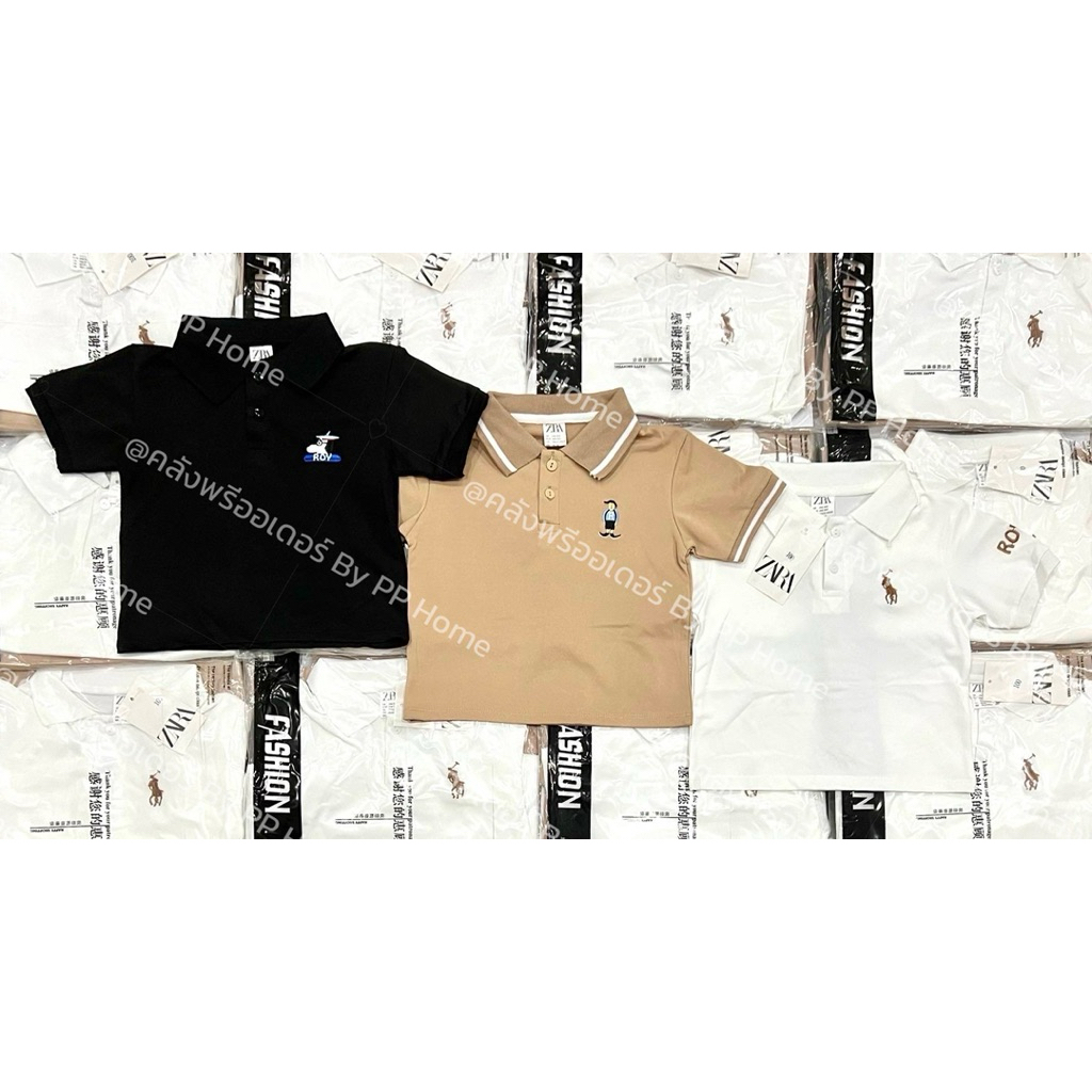 #พร้อมส่ง🇹🇭 (พๅรๅนี้ได้ 3ตัว) #งานจริงในรูปเลย #ไม่ผลิตเพิ่มจ้ารอบนี้ ย้ำ! ได้ 3 ตัว ‼️[𝟭 𝘀𝗲𝘁 𝟯 ตัว] 𝗦𝗲𝘁 เสื้อโปโลคอปก🐎 - รูปที่ 5