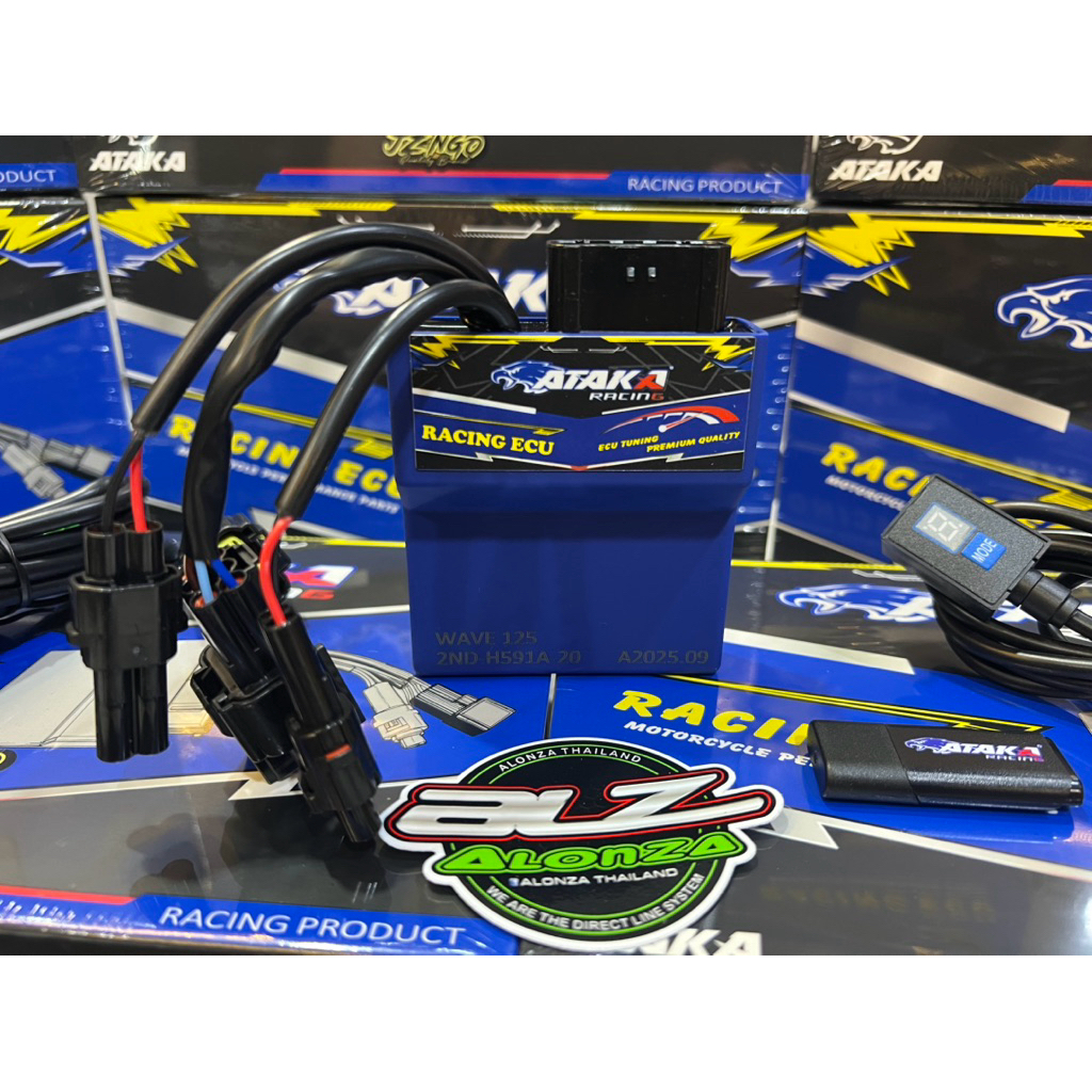 กล่องไฟ ATAKA S4 จูนคอม4กราฟ4โหมด wave125i เวฟแปลงหัวฉีด จูนหอบโอเพ่นเลือกรอบตัดตามชอบแถมฟรีโปรแกรมจ