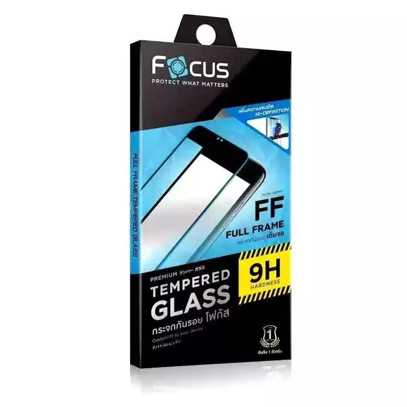 ล์มกระจกเต็มจอแบบด้าน Focus สำหรับ iPhone 16e 16PM 16P 16PL 16 15PM 15P 15PL 15 14PM 14P 14 13PM 13P