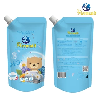 SEA MERMAID ซีเมอร์เมด 16000มล.(800มล.x20ซอง) ผลิตภัณฑ์ซักผ้าเด็ก กลิ่น Baby Soft อ่อนโยน