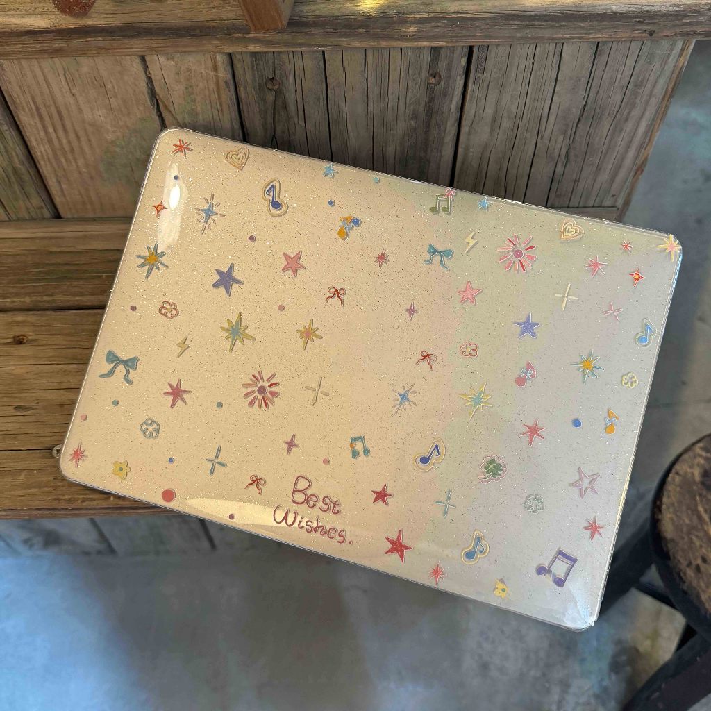 Shesell พร้อมส่ง✨เคส macbook(Glitter)ดอกไม้ไฟโบว์น็อต 2026 Neo13 Pro13/14 เคสสำหรับแมคบุ๊คใสAir13/15