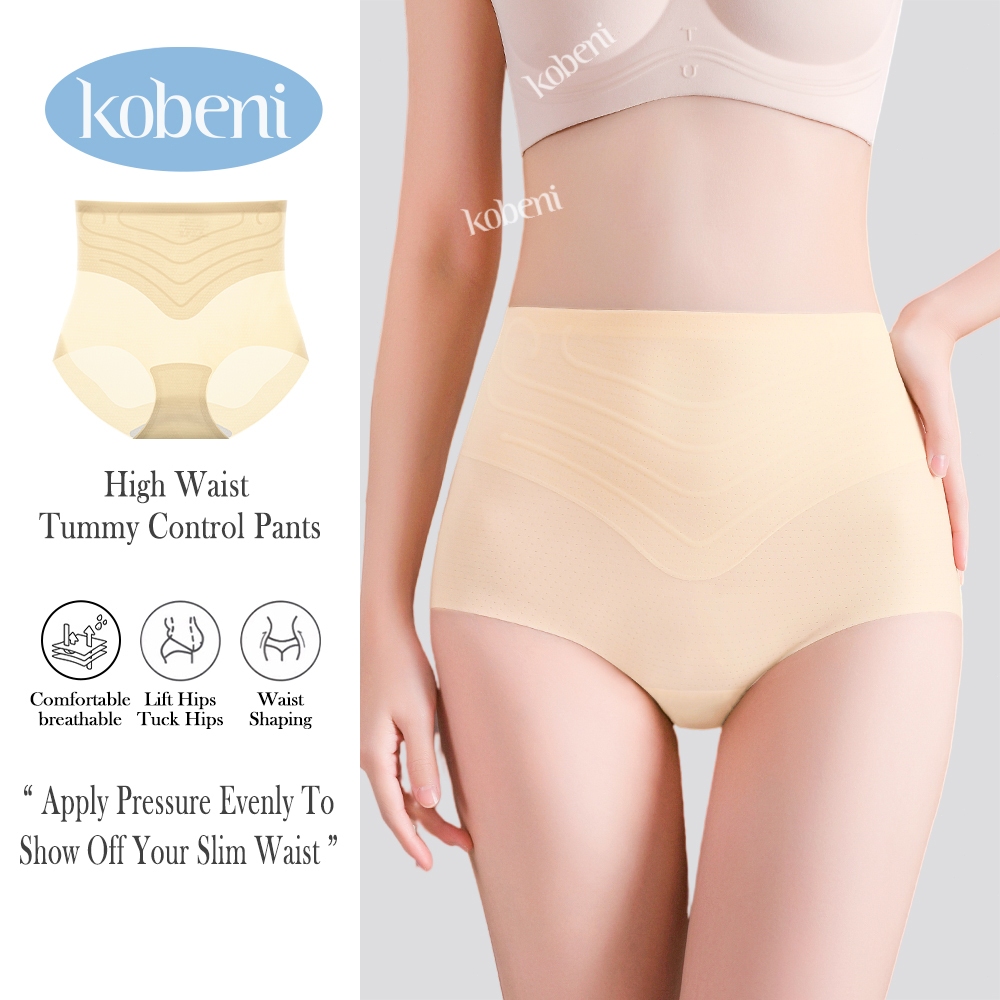 ⭐KOBENI⭐กางเกงเก็บพุง เอวสูง ยกสะโพก สวมใส่สบาย เย็นสบาย เนื้อผ้าบางเบา กางเกงในเอวไม่ม้วน