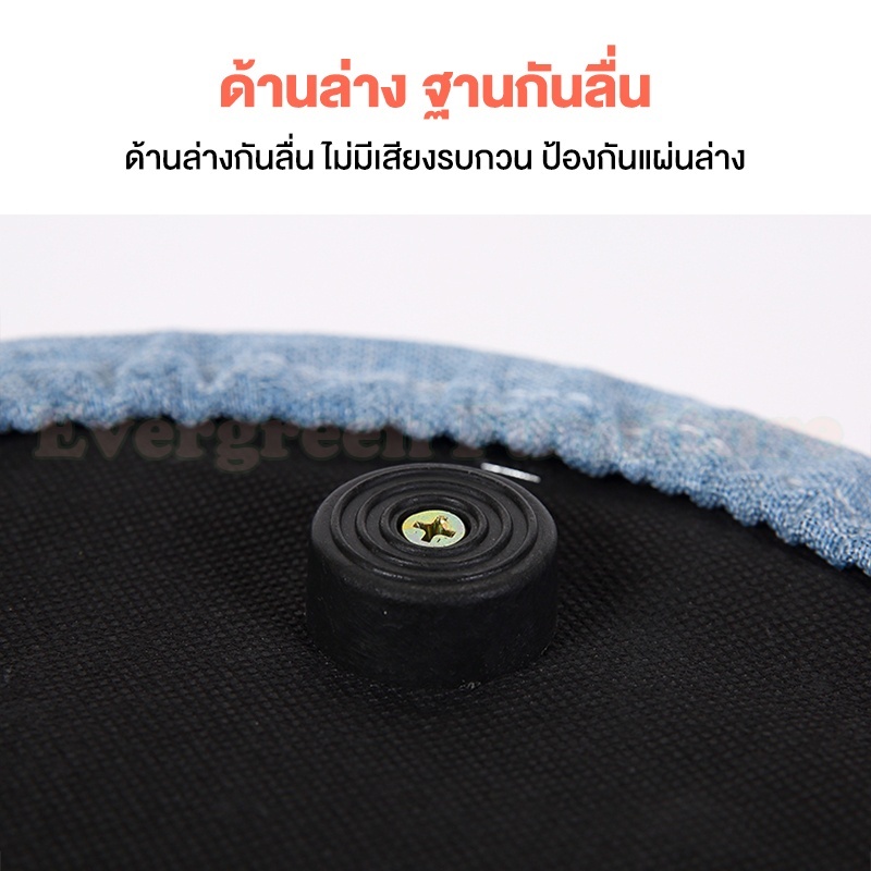 สตูลเตี้ย เก้าอี้สตูลกลม ลผ้า 30*30*20cm เก้าอี้โต๊ะแป้ง ที่พักขา ไอเดียการ์ตูนสร้างสรรค์ สตูลเปลี่ยนรองเท้า - รูปที่ 2