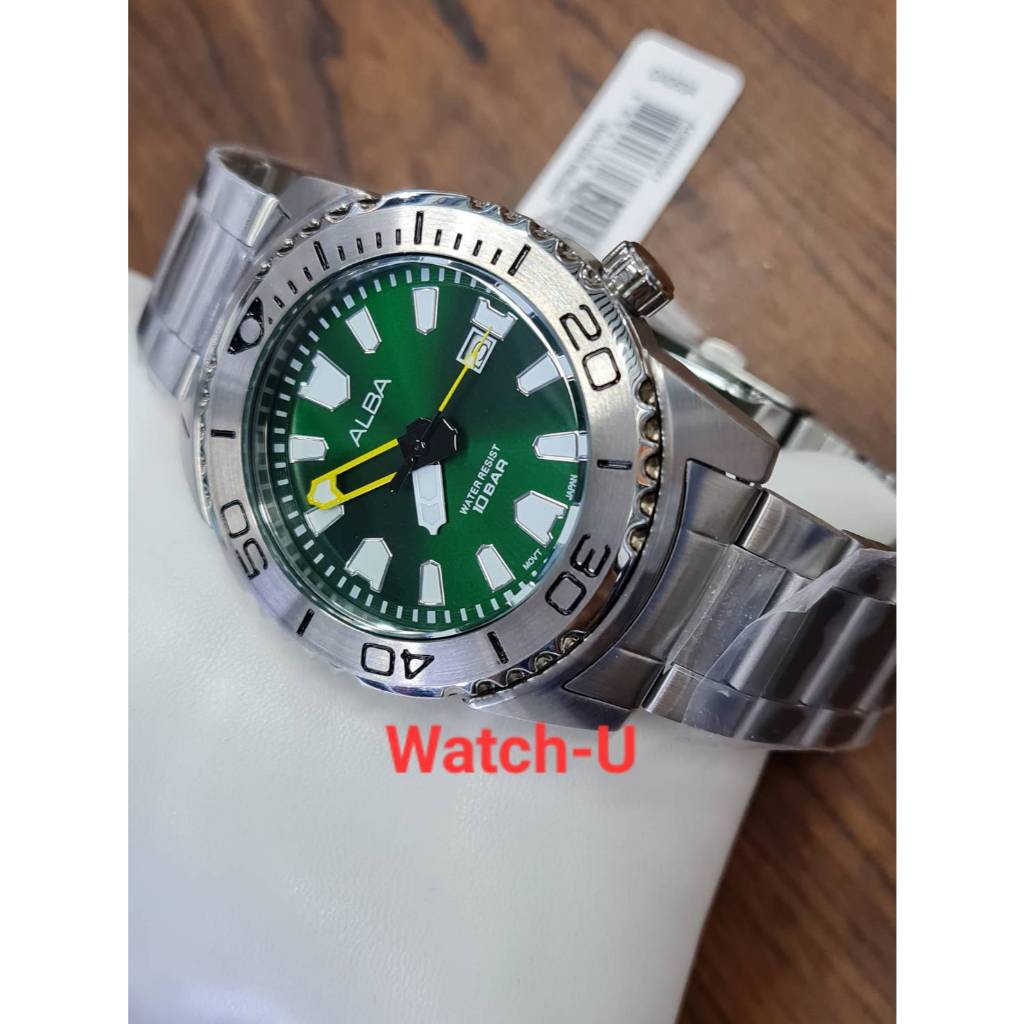 นาฬิกา ALBA Quartz ผู้ชาย มีพรายน้ำชัดเจน รุ่น AG8M05X1 AG8M05X AG8M05