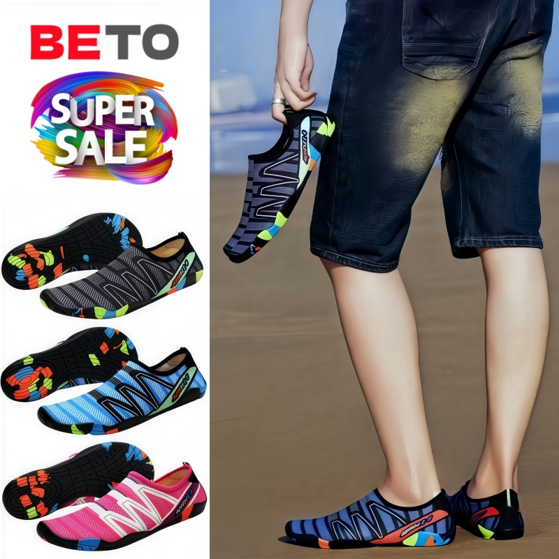 A27-[สายดำน้ำต้องมี] รองเท้าลุยน้ำเดินชายหาด กันลื่นและกันของมีคม พายเรือ/ปีนน้ำตก/เดินป่าเปียกน้ำ ครบจบในคู่เดียว