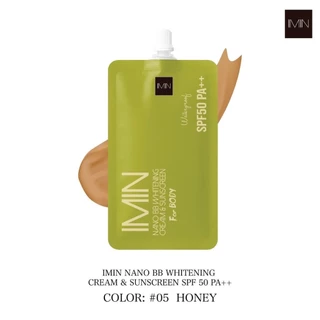 ไอมิน (แบบซอง 8g.) imin นาโน บีบี ไวท์แทนนิ่ง ครีม แอนด์ ซับสกรีน NANO BB WHITENING CREAM & SUNSCREEN SPF 50 PA++