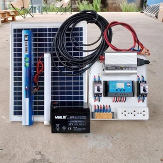ชุดนอนนา ชุดโซล่าเซลล์ 3000Wmini 500W ชุดชาร์จพลังแสงอาทิตย์ 18V 20W ไฟโซล่าอเนกประสงค์ พร้อมส่ง