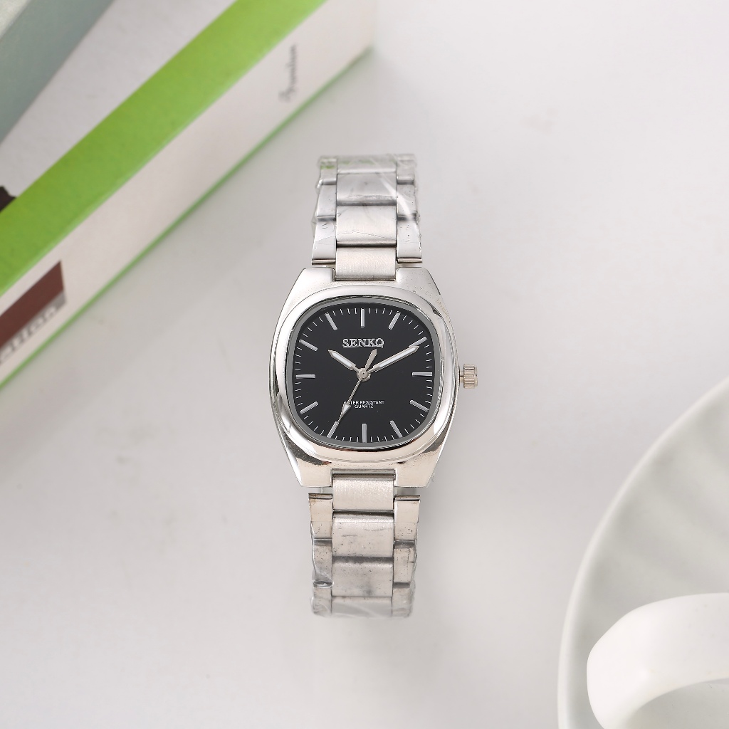 นาฬิกาผู้หญิง SENKO เครื่องควอตซ์ กันน้ำ ดีไซน์เรียบหรู สายสแตนเลส ใส่ได้ทุกโอกาส รุ่น LH-55