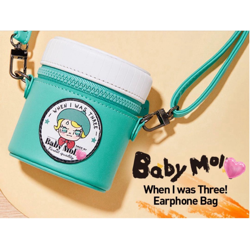 พร้อมส่ง!! Baby Mo||y When I was Three! Series-Earphone Bag ของแท้100% จาก Pop mart