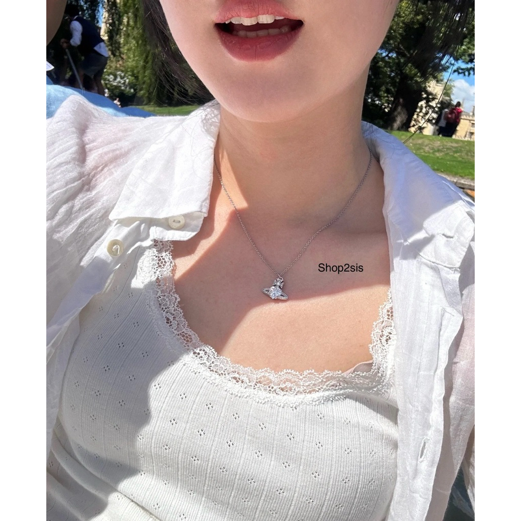 (โค้ดลด 28%)🪐พร้อมส่ง  Vivienne Westwood Ariella pendant necklace ของแท้ 100% ใบเสร็จครบ✨ ไม่ขายของปลอมค่า - รูปที่ 2