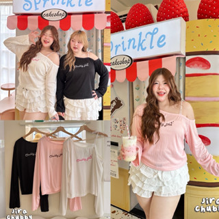 /JR/ เสื้อเปิดไหล่1ด้าน ผูกโบว์ลูกไม้ สาวอวบ ไซส์อก38-52 ผ้า…