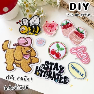 DIY ตัวรีดติดเสื้อผ้า กระเป๋า รองเท้า รีดกับวัสดุที่เป็นผ้าได้หลากชนิดหรือนำไปเย็บ ปะเสื้อผ้า งานปักผ้า