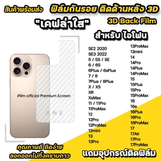 🔥 ฟิล์มกันรอย ฟิล์มหลัง เคฟล่า For iphone 17ProMax 17Air 17 Pro 16 Pro Max 16Plus 15ProMax 14 ProMax iphone13 11 ไอโฟน