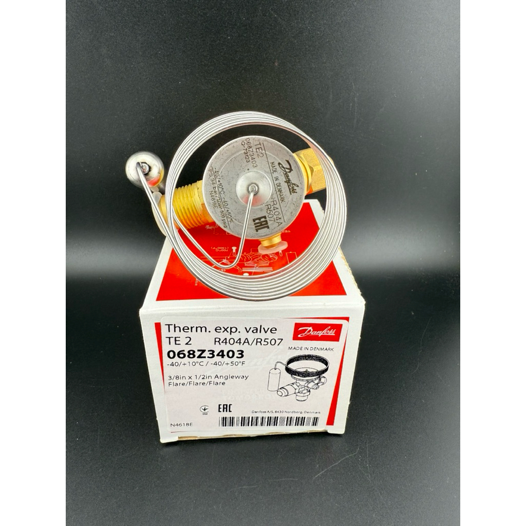 DANFOSS Model:068Z3403 (Made In Denmark , EXPANSION VALVE TE2 ,น้ำยา R404A/R507