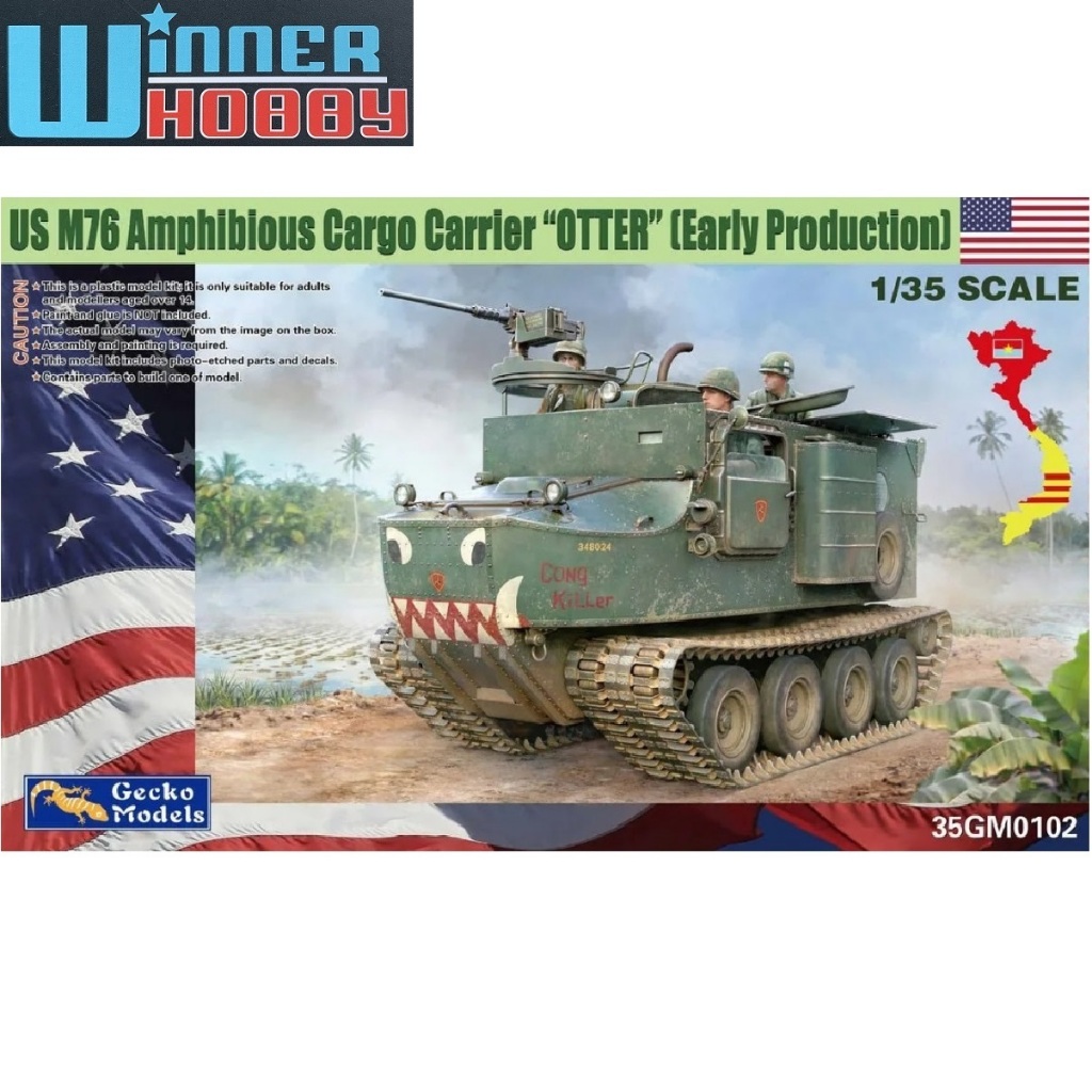 Gecko Models 35GM0102 M76 Amphibious Cargo Carrier OTTER Early Production 1/35