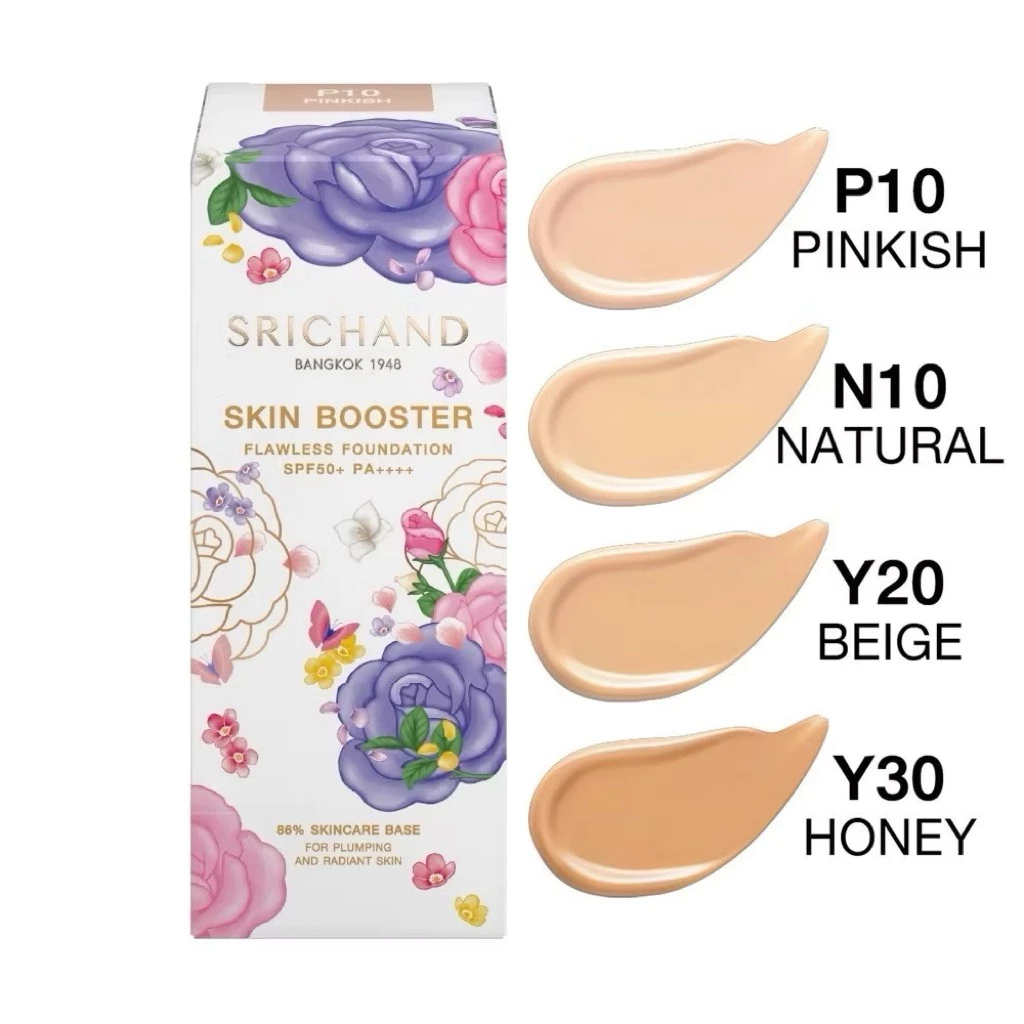 พร้อมส่ง💓| SRICHAND Skin Booster Flawless Foundation ขนาด 30 ml. ศรีจันทร์ #รองพื้นผสานสกินแคร์ thumbnail 8