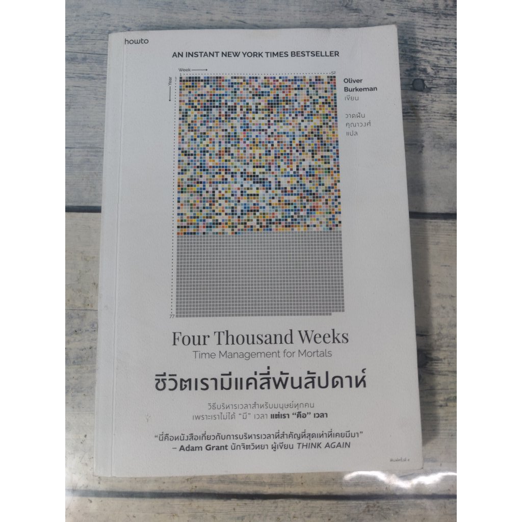 ชีวิตเรามีแค่สี่พันสัปดาห์ :Four Thousand weeks
