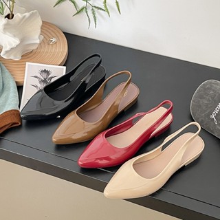 พร้อมส่งจากไทย 【929】รองเท้าส้นสูงหัวแหลมรัดข้อเท้าฟิวใส่ทำงา…