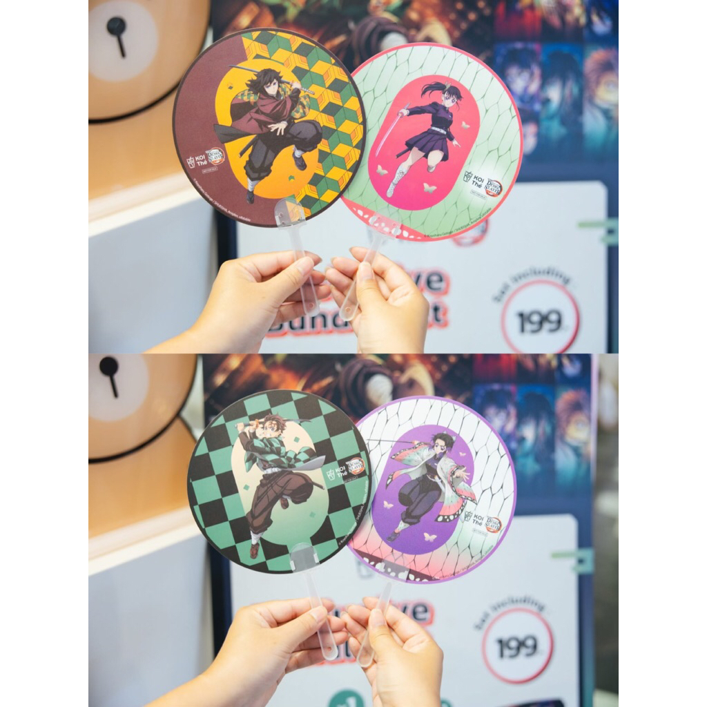 พัด KOI The โคอิเตะ x ดาบพิฆาตอสูร ปราสาทไร้ขอบเขต Character Hand Fan Demon Slayer: Infinity Castle 