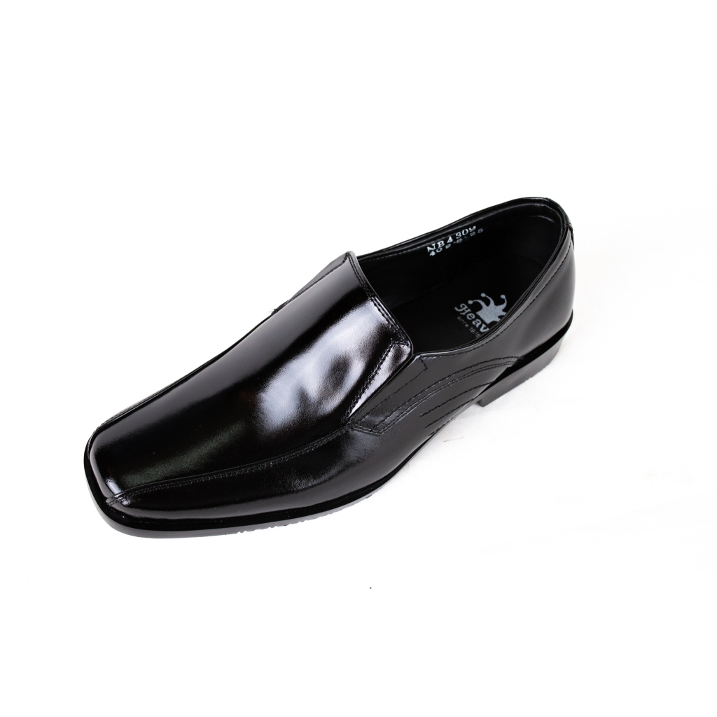 HEAVY SHOES รองเท้าหนังทางการแบบสวมรุ่น NB4309 สีดำ