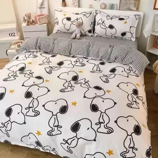 เซ็ตผ้าปูที่นอน 6 ชิ้น ครบชุด รวมโทนดำ ขายดี แต่งห้องเท่ๆ ในเซ็ตมีผ้านวม
