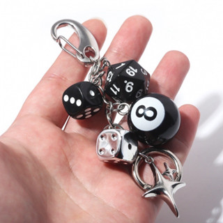 [HERMANZ] พวงกุญแจลูกเต๋า 8 Ball keychain ห้อยกางเกง