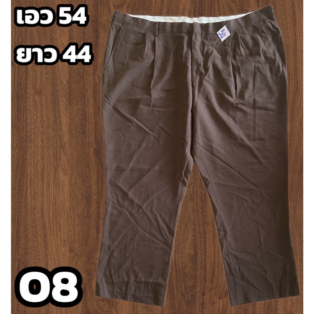 รหัส O กางเกงสแล็คขายาวไซส์ใหญ่ มีตั้งแต่ไซส์40-58++ รูปที่ 8