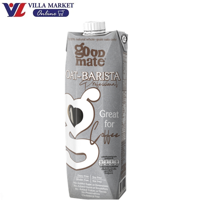 Goodmate Barista Oat Milk 1L นมโอ๊ต บาริสต้า ชงเครื่องดื่ม กลมกล่อม