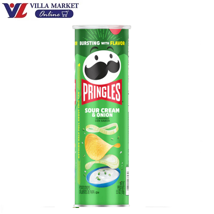 Pringles Sour Cream & Onion 156G นำเข้าจากอเมริกา
