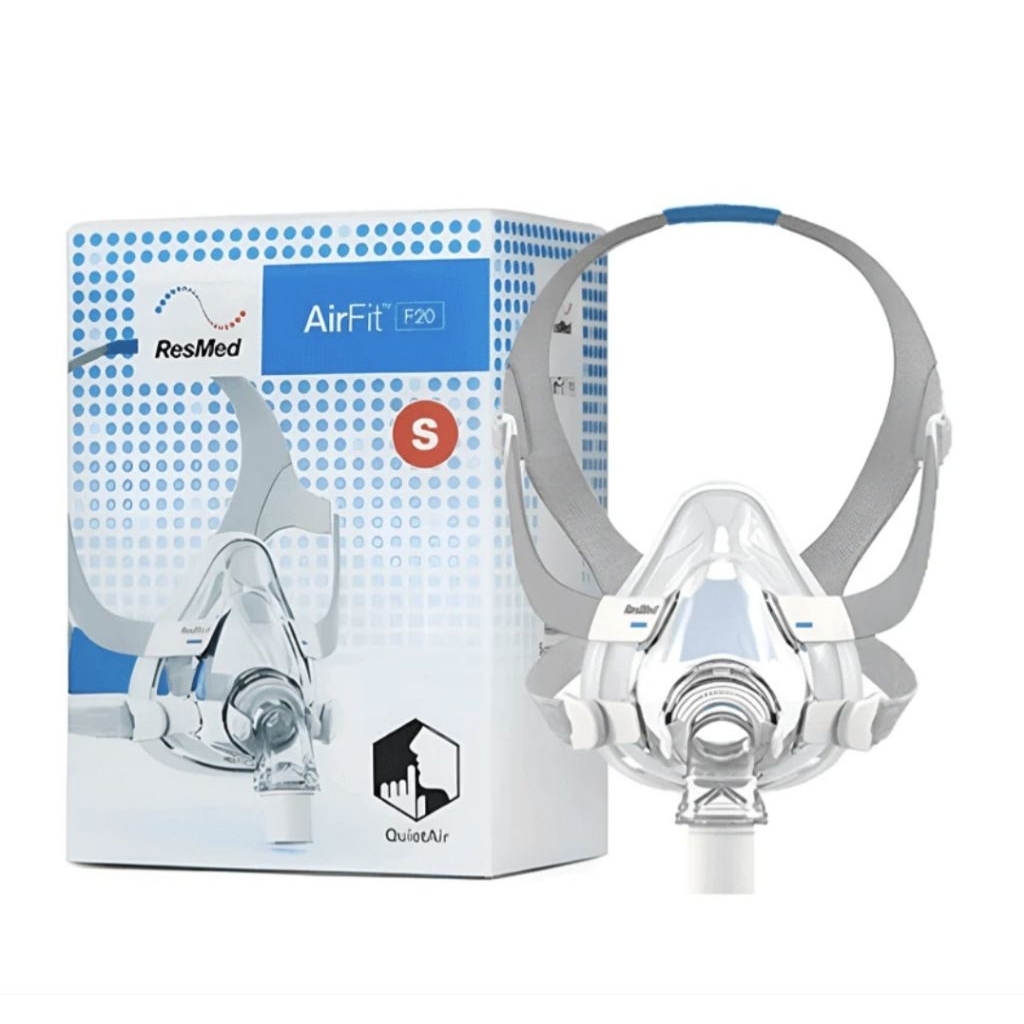 Resmed Airfit F20 Full face Mask Size S หน้ากากเรสเมด รุ่น F20 ครอบทั้งจมูกและปาก ไซส์ S *ส่งด่วน