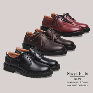 รองเท้าหนังแท้ ทรงคลาสสิคสไตล์ Military Derby รุ่น Basic No.02