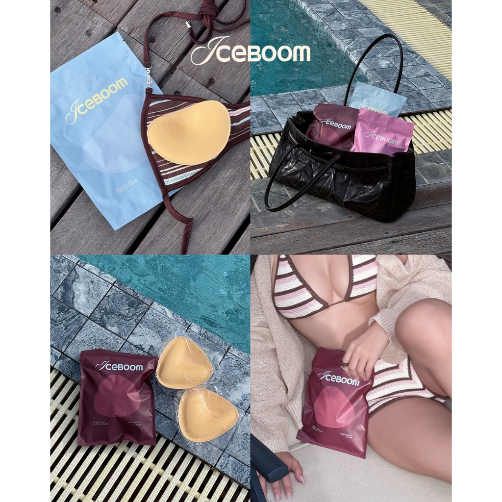ICEBOOM ซิลิโคน บู๊ส! อก! บูม! เสริมหน้าอก กันน้ำ กันเหงื่อ กาวสองด้าน