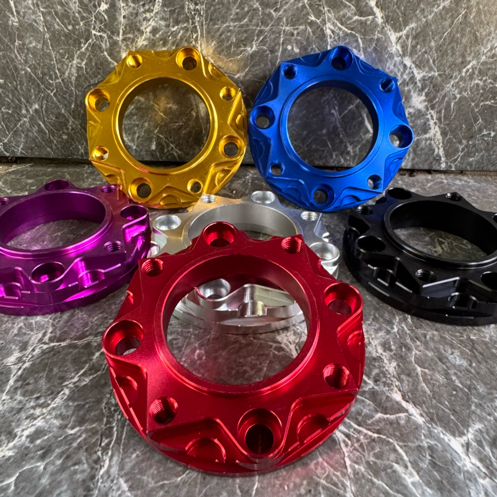 สเปเซอร์รองจาน แผ่นรองจาน 4รูออก4 CNC สำหรับรถรุ่น เวฟ110i/125s/เวฟ125R/เวฟ125i/เวฟ100s