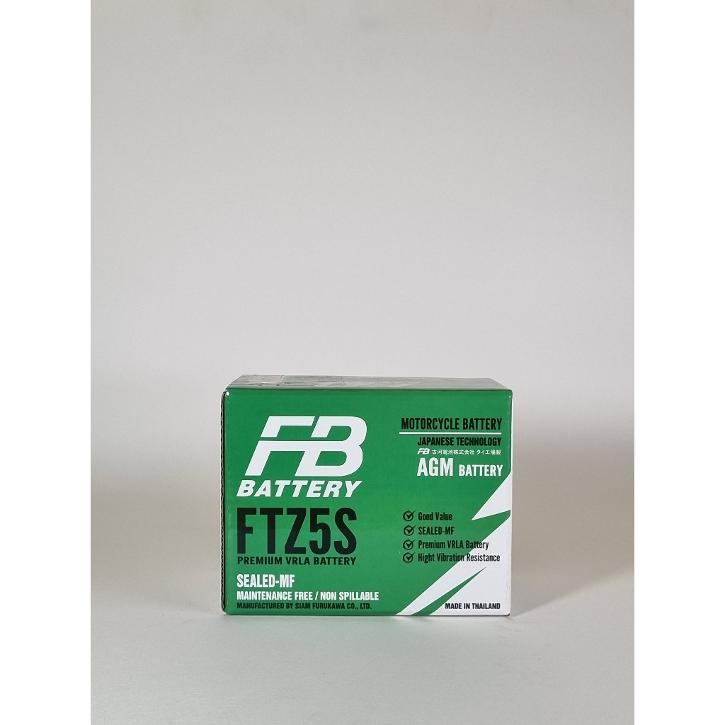 แบตเตอรี่แห้ง FB | FTZ5S 12V 3.5 Ah (แท้ 100%)
