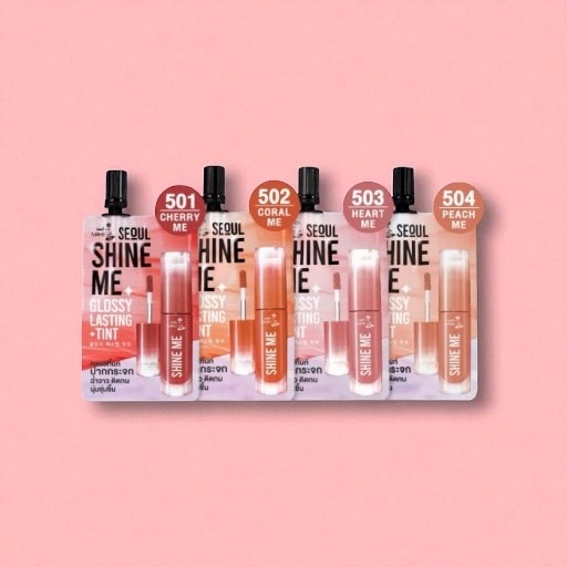 ส่งในวัน🔥(1ซอง) ลิปชายน์มี Nami Make Up Pro Seoul Shine Me Glossy Lasting Tint (4เเบบ ในราคา 33.-)
