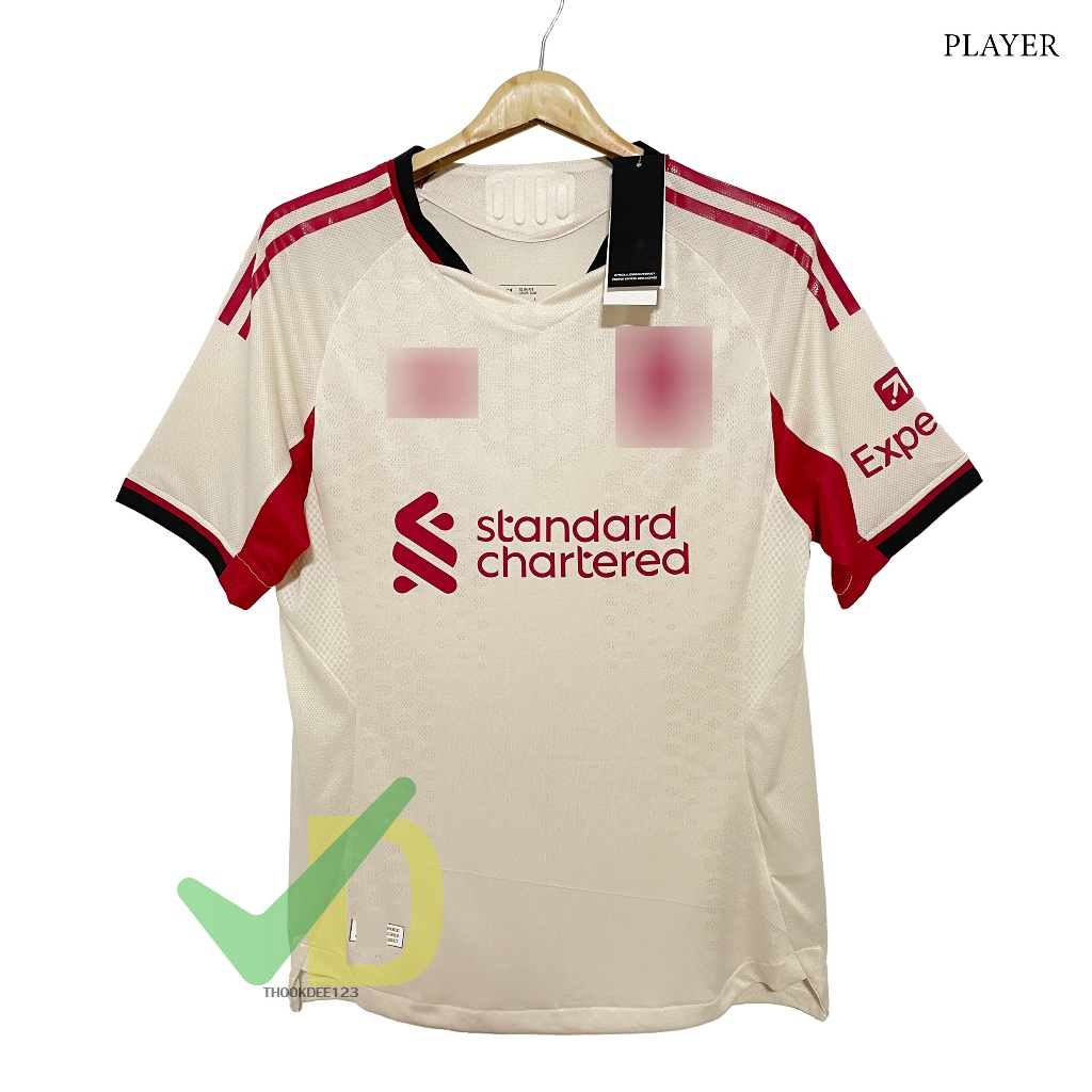 ใหม่ล่าสุด เกรดเพลเยอร์ Player หง สีครีมโลโก้ตรายาง2025/2026 เกรดลงสนาม(สินค้าจริงมีโลโก้ครบ)