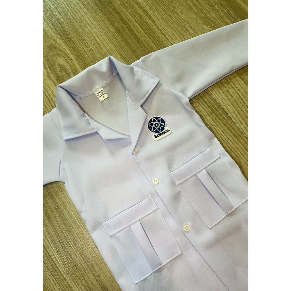 🧑‍🔬ชุดนักวิทยาศาสตร์ ชุดกาวน์ ชุดกาวน์นักวิทย์ ใส่ได้ทั่งชายหญิง 🚗พร้อมจัดส่งในไทย🇹🇭 - รูปที่ 2