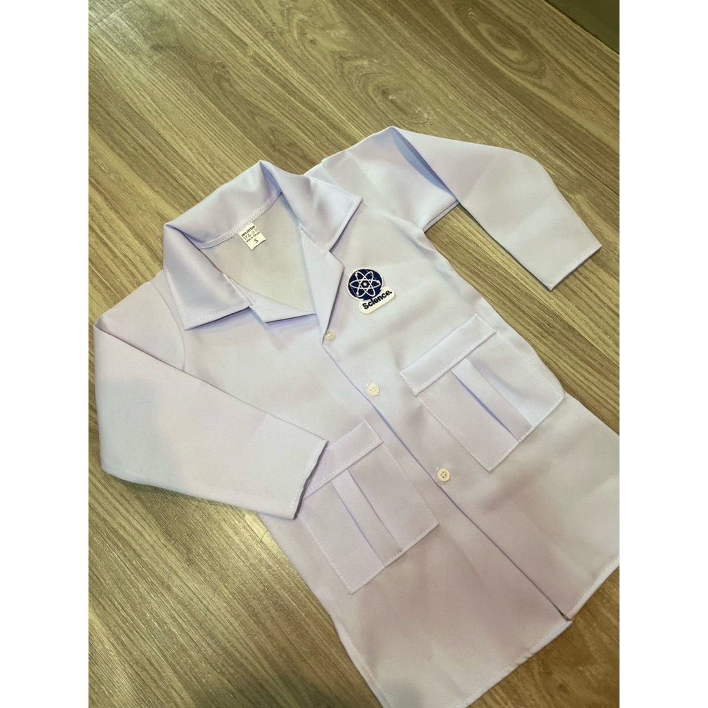 🧑‍🔬ชุดนักวิทยาศาสตร์ ชุดกาวน์ ชุดกาวน์นักวิทย์ ใส่ได้ทั่งชายหญิง 🚗พร้อมจัดส่งในไทย🇹🇭 - รูปที่ 4